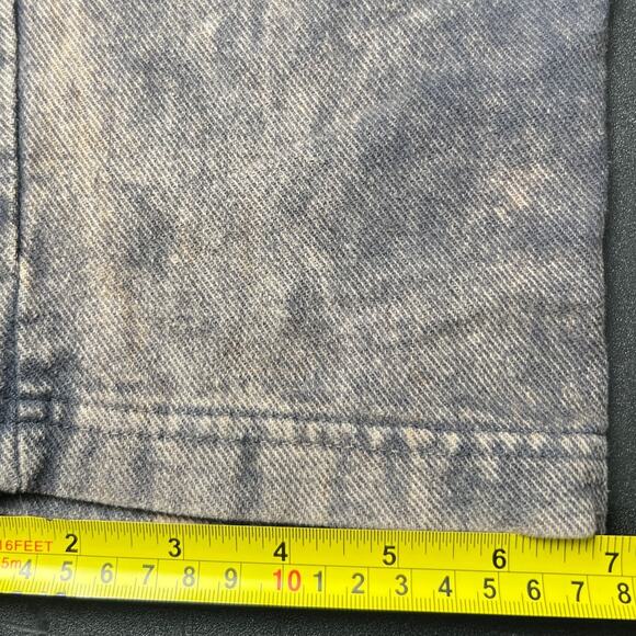 One Size 100% Cotton Faded Jumpsuit Button Up Gray - Picture 8 of 9